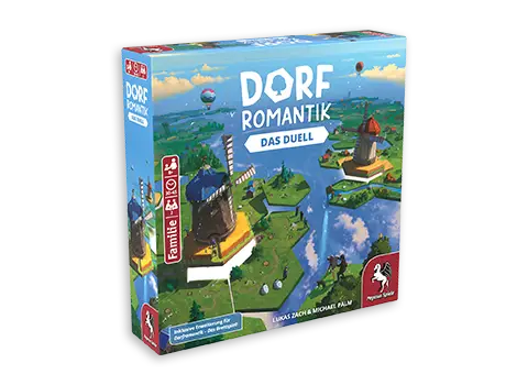 Produktgrafik des Brettspiels Dorfromantik - Das Duell